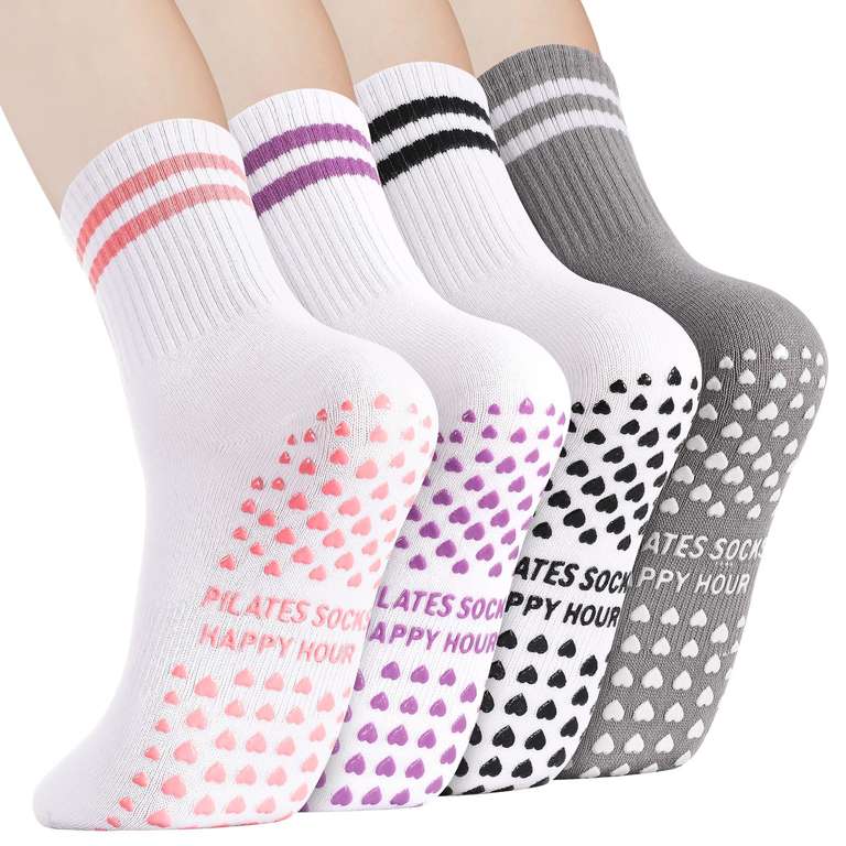 Zuimei Pilates Grip Socks, Non Slip Yoga Breathable Grippy Socks Women sold by Onlkeow FBA